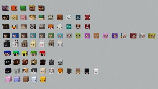 Головы пассивных мобов