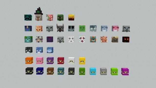 Головы враждебных монстров