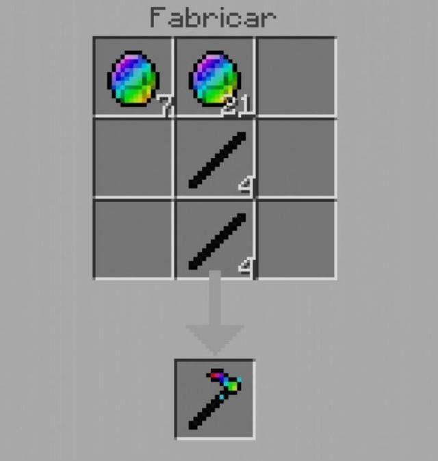 Мотыга из радужного алмаза