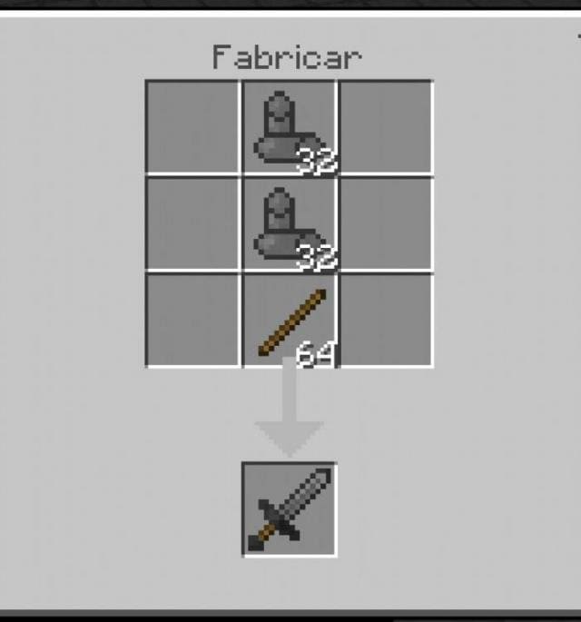 Рецепт крафта вольфрамового меча