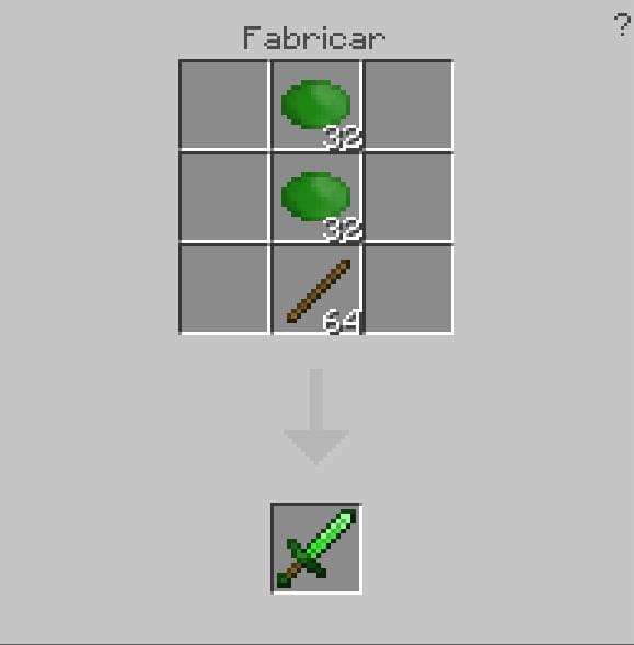 Рецепт крафта изумрудного меча