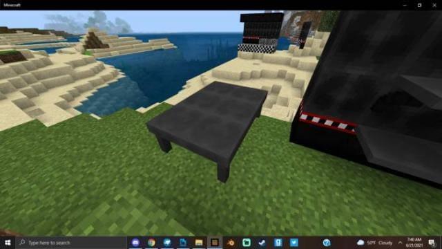 Черный стол