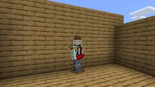 Редстоун кинжал в руке игрока