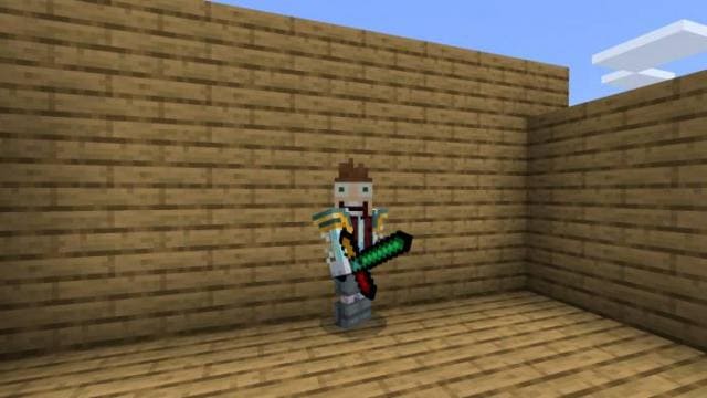 Меч бедных горняков в руке игрока