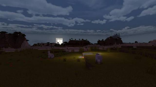 Глубокий закат на равнине