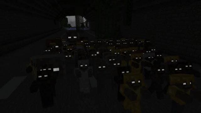 Светящиеся глаза зомби