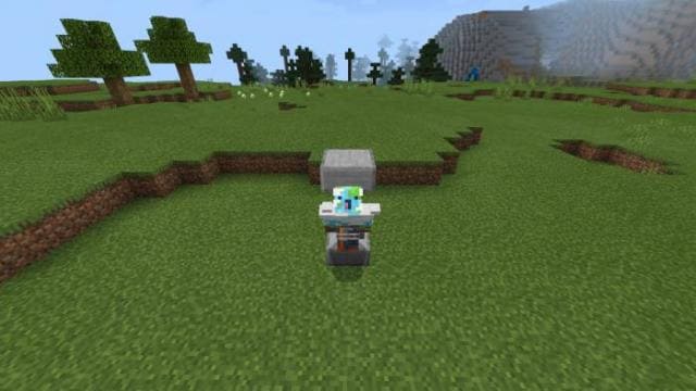 Игрок под полублоком