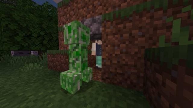 Крипер не может пройти к игроку