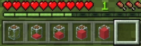 Банки в инвентаре игрока