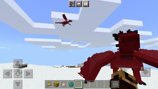 Драконы в снежном биоме