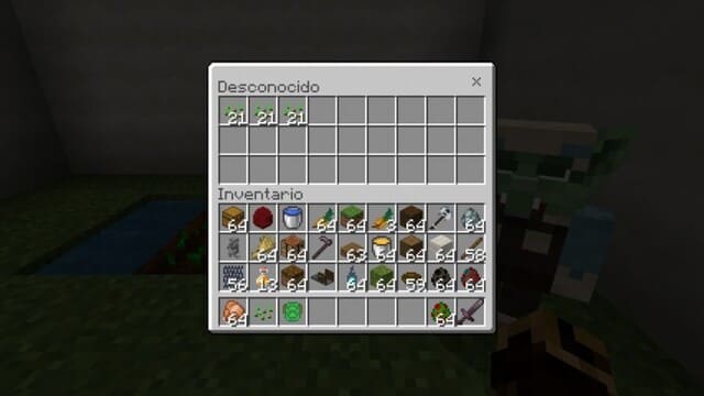 Инвентарь моба