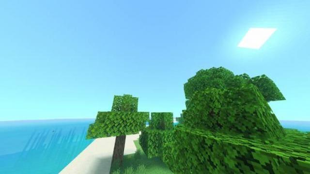 Яркое голубое небо