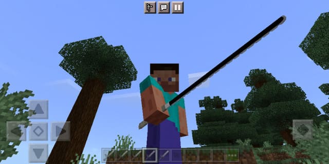 Пользователь с катаной в руке