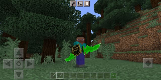 Двойной меч Аззинота в руке игрока