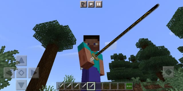 Игрок с катаной в руке