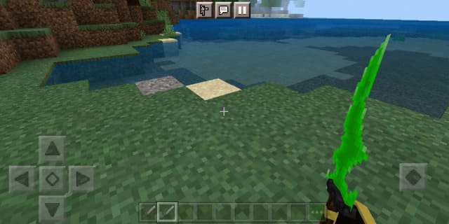 Двойной меч Аззинота в руке