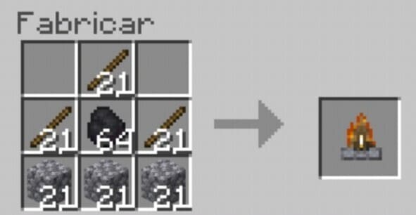 Костер в виде пирамиды крафт