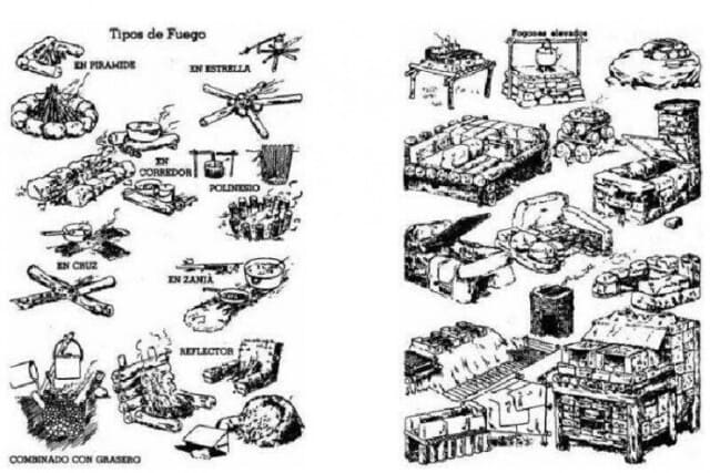 Реалистичные костры на рисунках