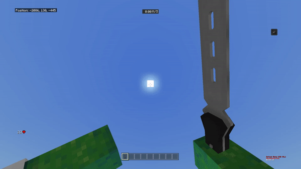 Анимация атаки ножа