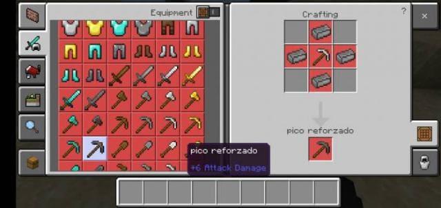 Крафт усиленной кирки