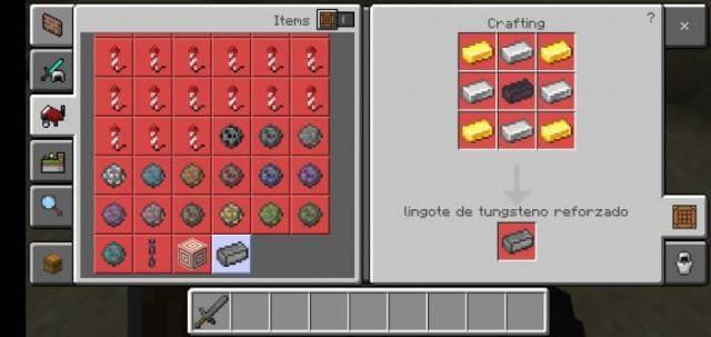 Усиленный слиток вольфрама