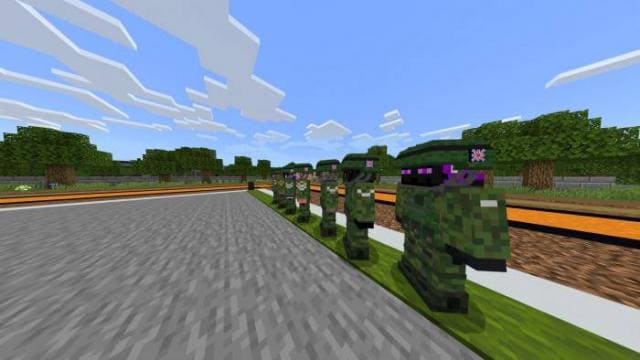 Солдаты на параде