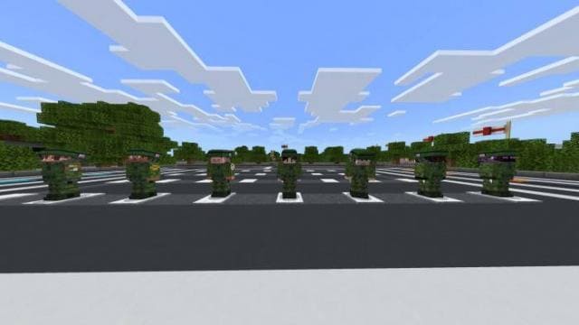 Парад солдатов