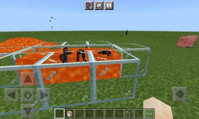 Незеритовая волчья броня в лаве