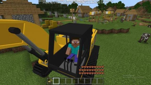 Экскаватор спереди