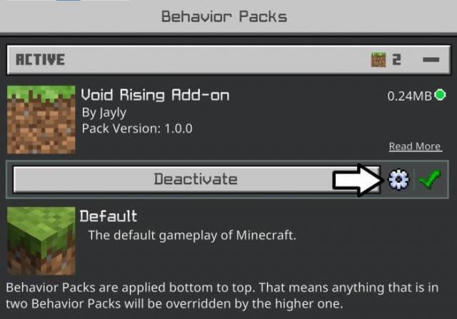 Настройки дополнения