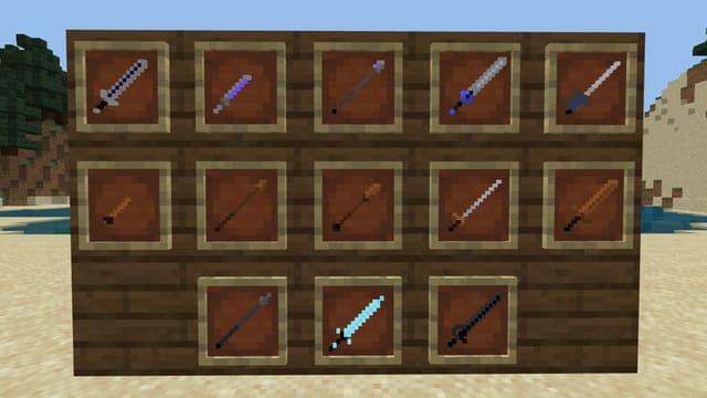 Виды оружия дополнения