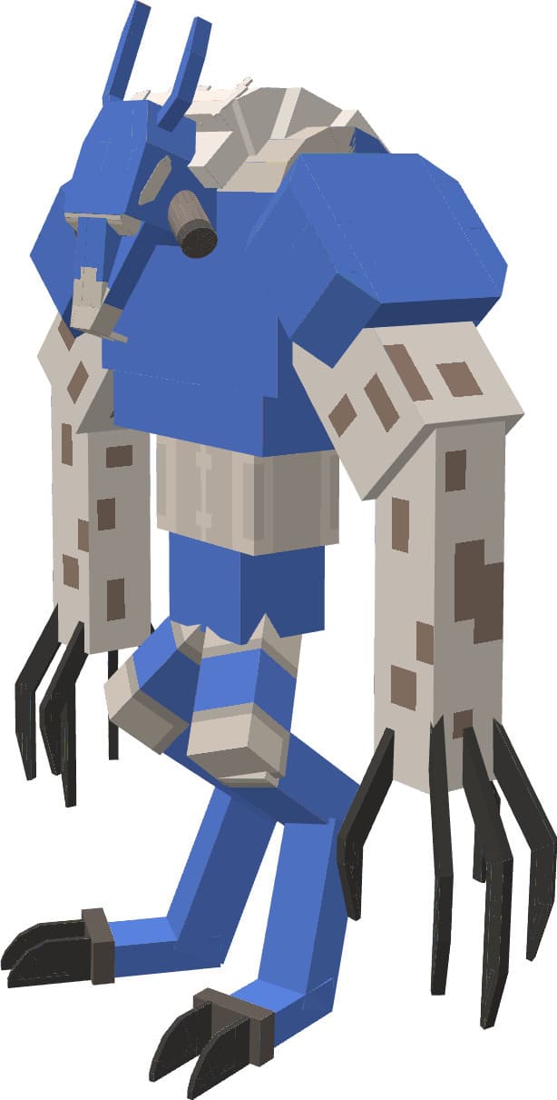 Большой синий моб