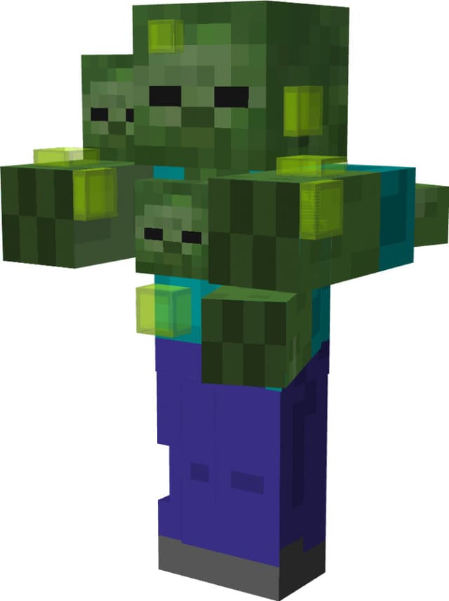 Эволюционировавший зомби спереди