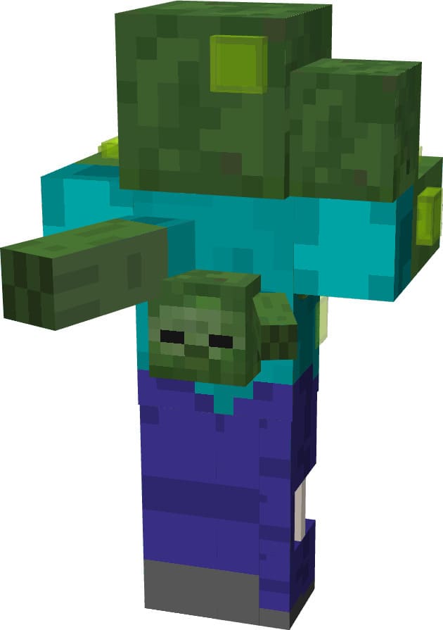 Эволюционировавший зомби сзади