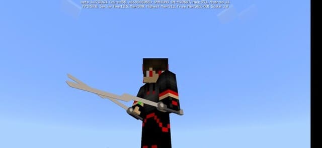 Магмовые мечи в руке игрока