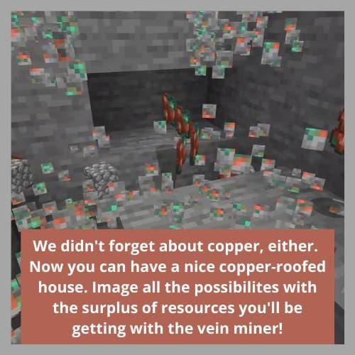 Добыча меди в пещере