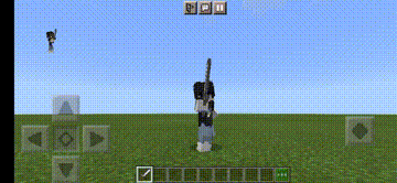 Атака железным мечом с кнопкой красться