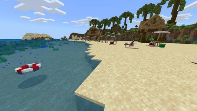 Круг на речке рядом с пляжем