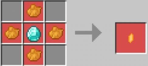 Крафт оранжевого кристалла