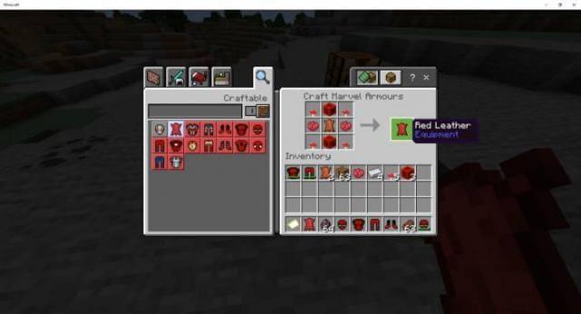 Крафт красной кожи