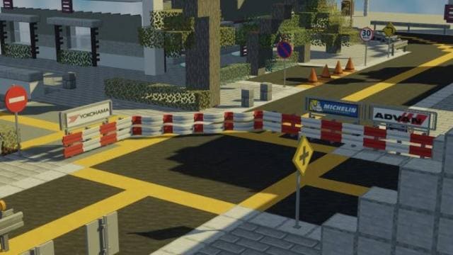 Ограждения на дороге