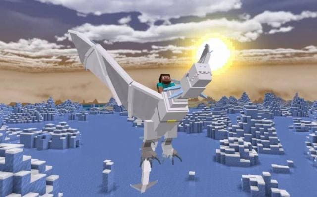 Ледяной дракон в полете