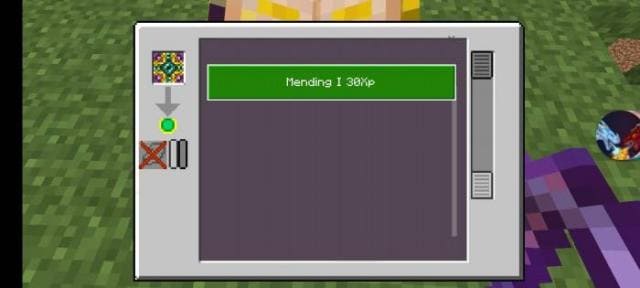 Меню зачаровывания в столе