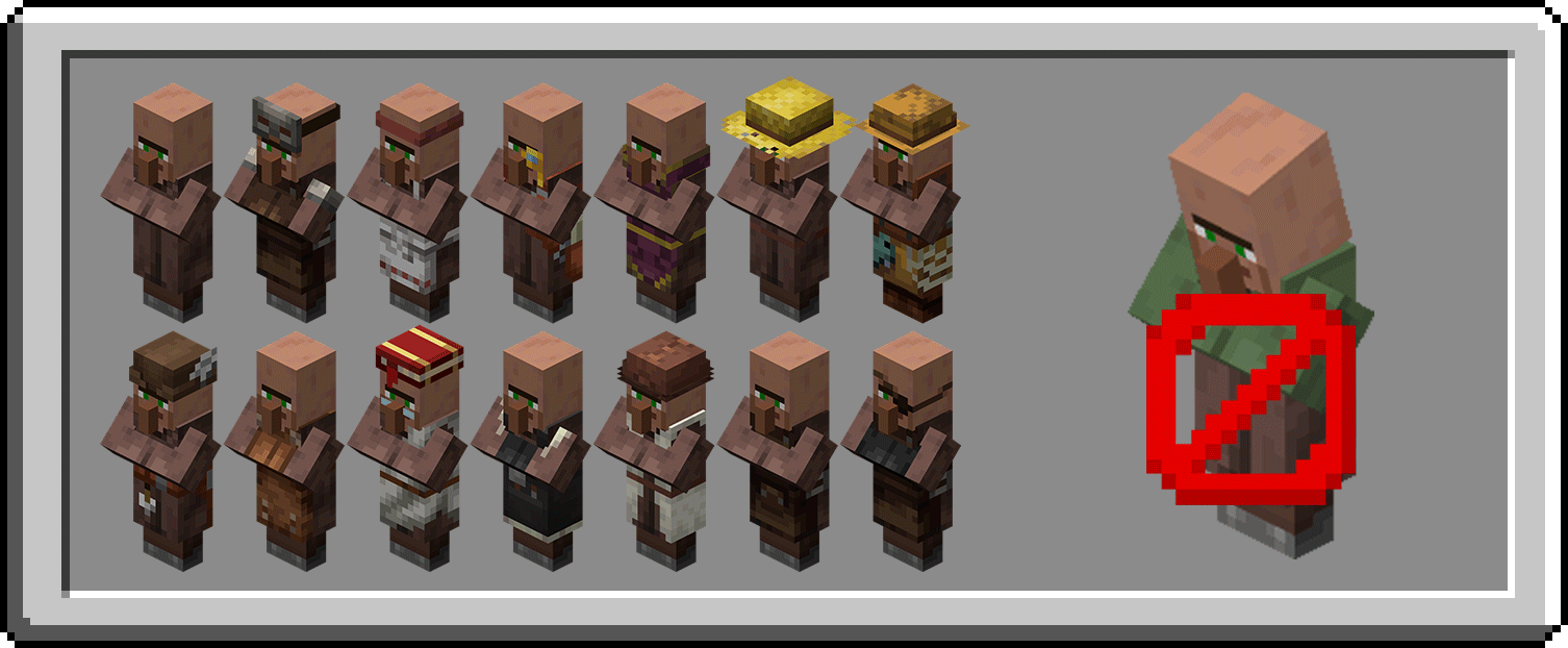 Виды деревенских жителей для улучшения в рыцарей