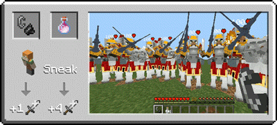 Усиление оружия рыцарей-сельчан