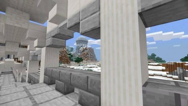 Сооружение в зимнем биоме