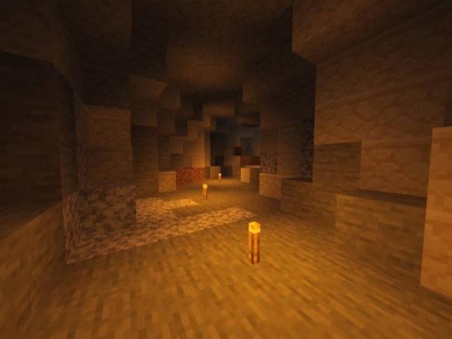 Факелы в пещере