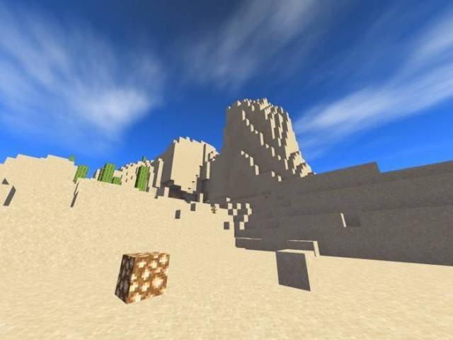 Тени в пустынном биоме