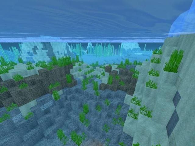 Различные оттенки под водой