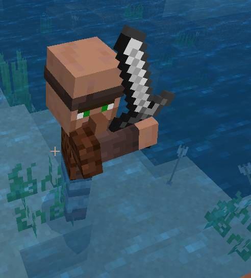 Ближний тип атаки деревенского жителя